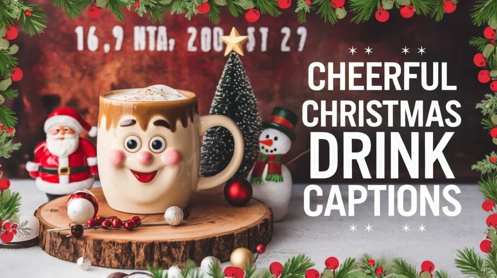 Cheerful Christmas Drink Captions