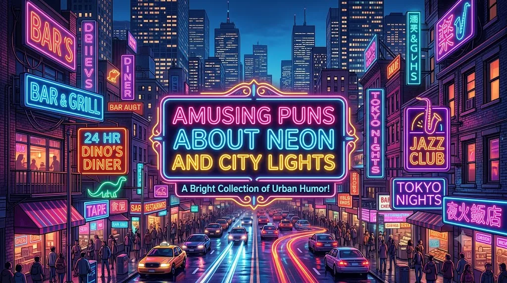 Amusing Puns About Neon and City Lights