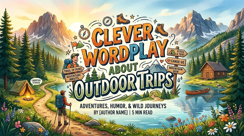 Clever Wordplay About Outdoor Trips