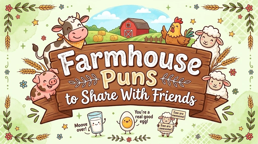 Farmhouse Puns to Share With Friends