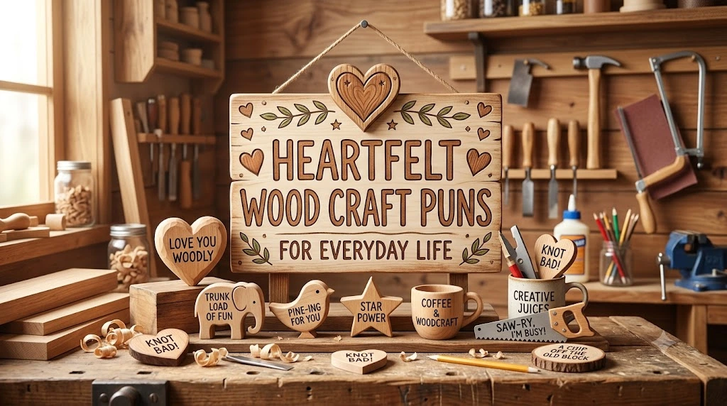 Heartfelt Wood Craft Puns for Everyday Life
