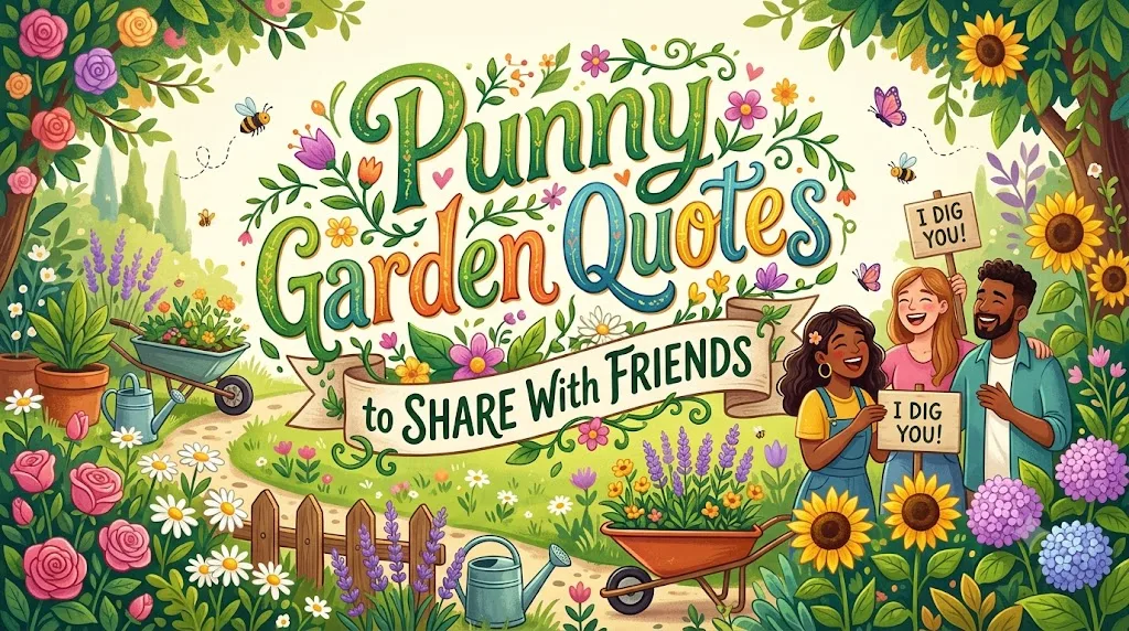 Punny Garden Quotes to Share With Friends