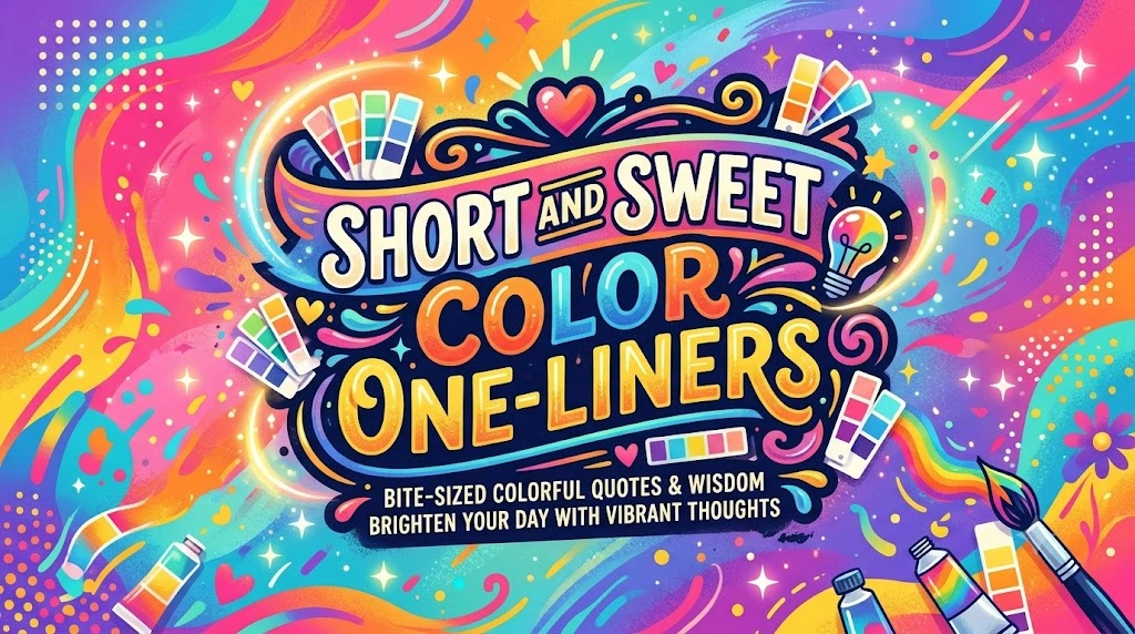 Short and Sweet Color One-Liners
