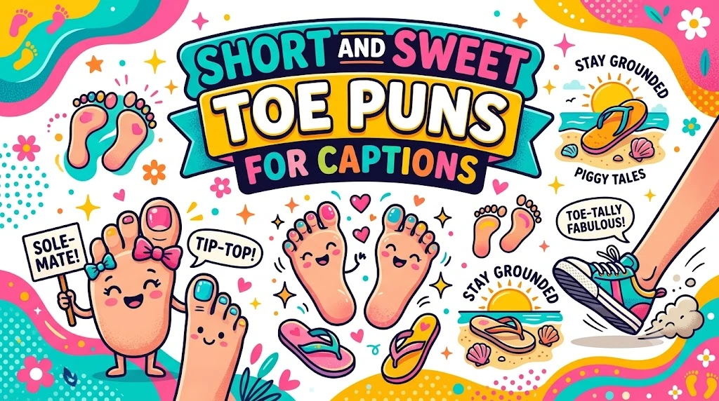 Short and Sweet Toe Puns for Captions