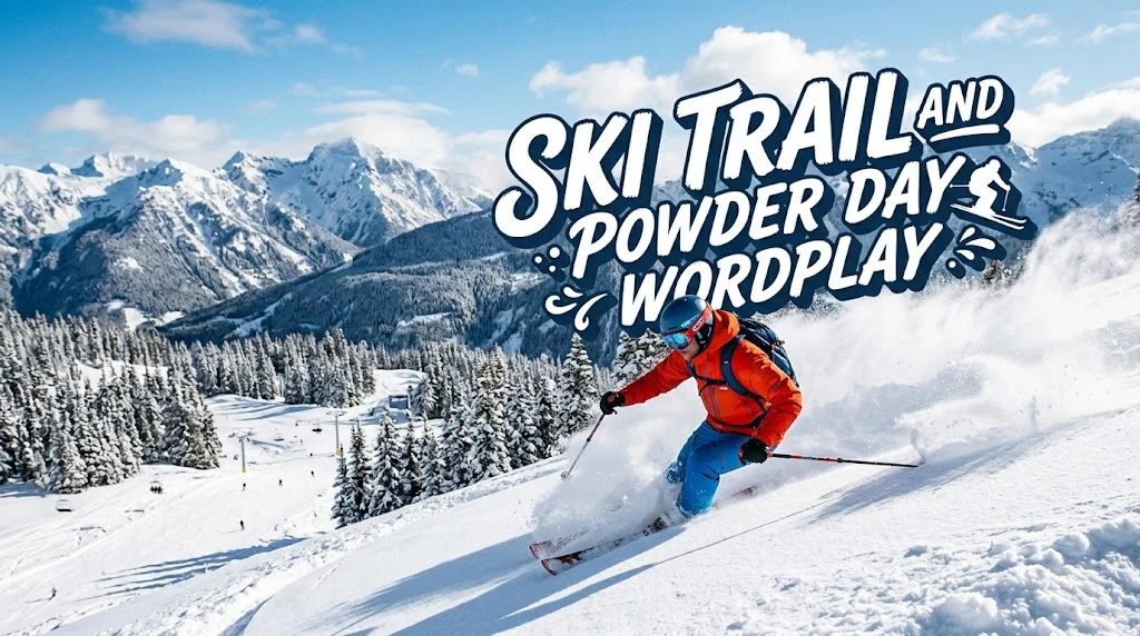 Ski Trail and Powder Day Wordplay