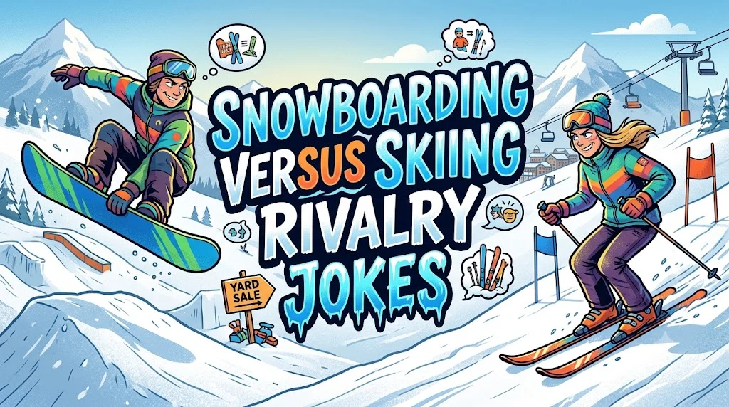 Snowboarding Versus Skiing Rivalry Jokes