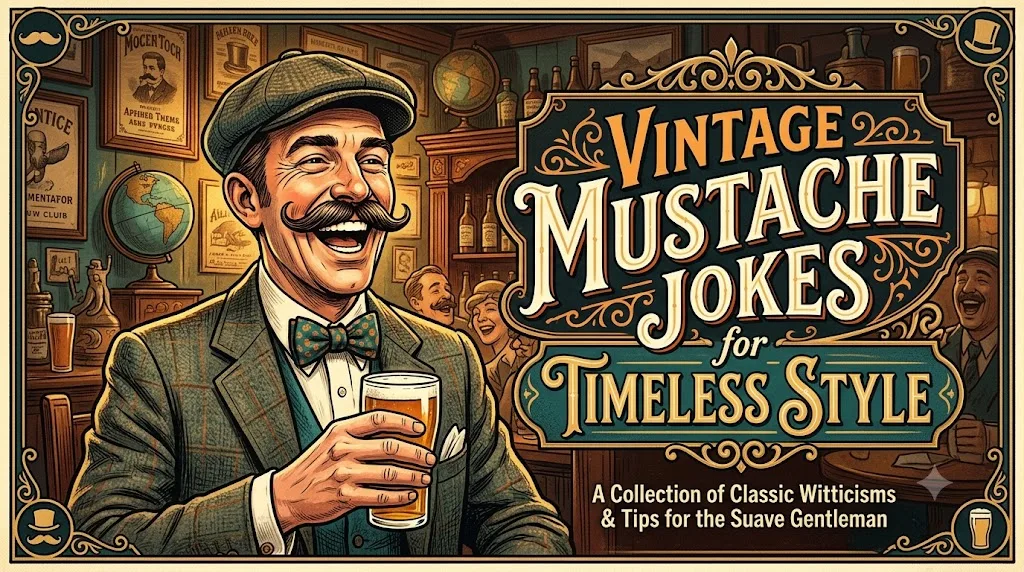 Vintage Mustache Jokes for Timeless Style