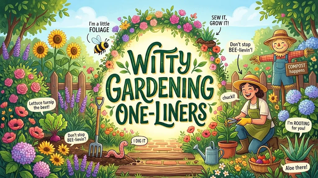 Witty Gardening One-Liners