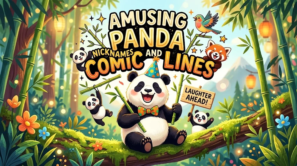 Amusing Panda Nicknames And Comic Lines