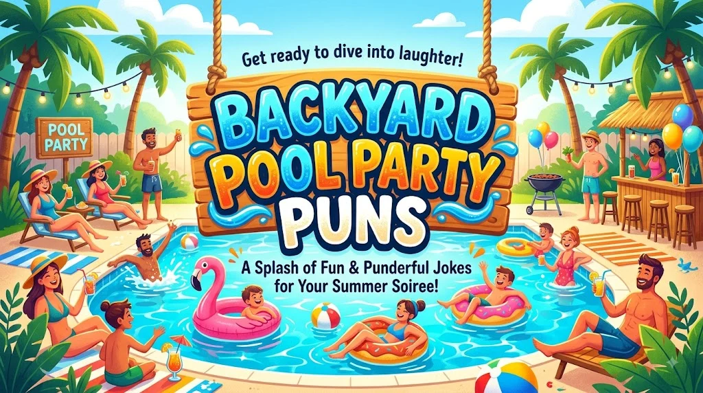 Backyard Pool Party Puns