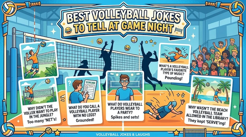 Best Volleyball Jokes to Tell at Game Night