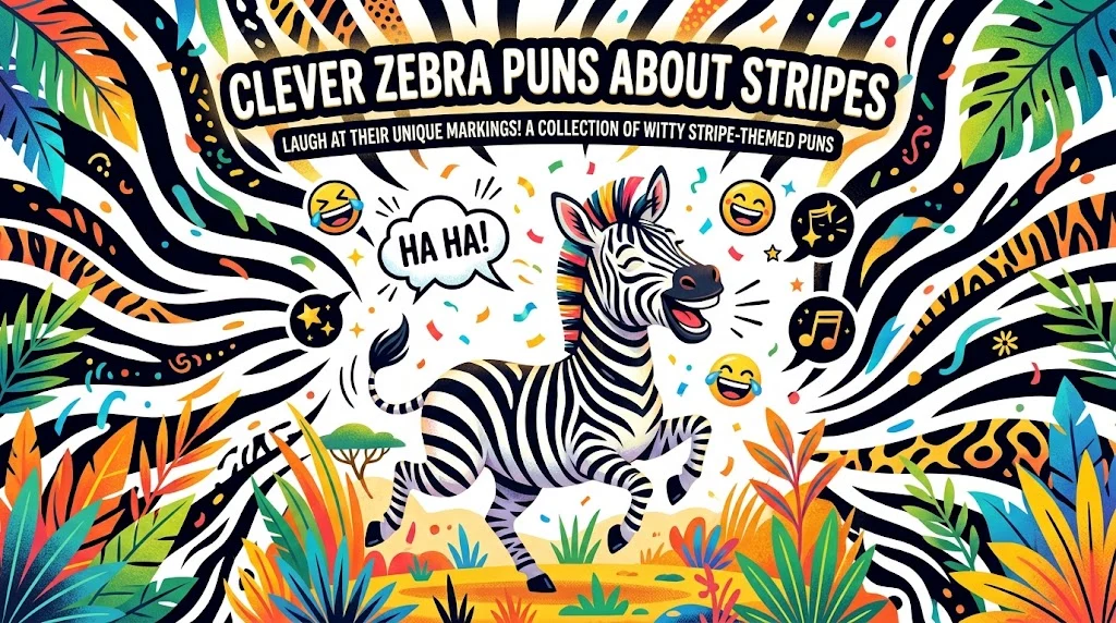 Clever Zebra Puns About Stripes