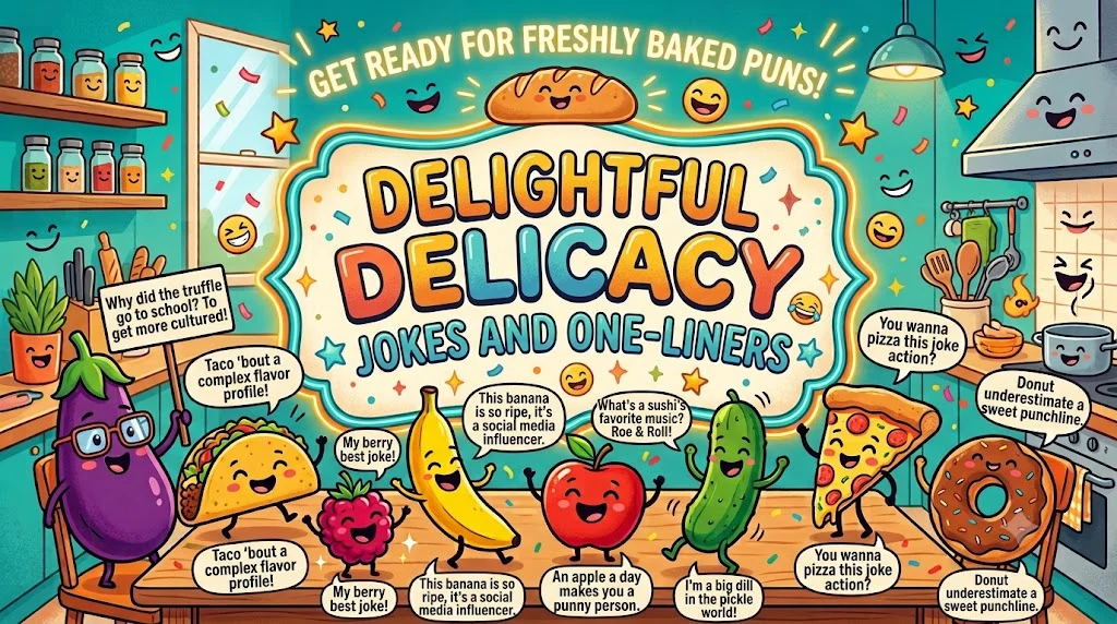Delightful Delicacy Jokes and One-Liners