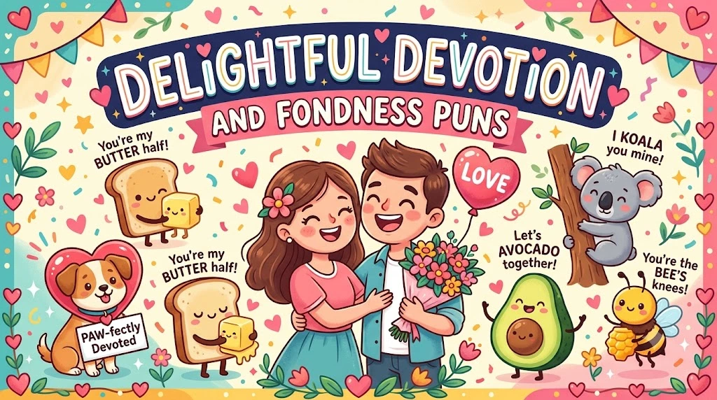 Delightful Devotion and Fondness Puns