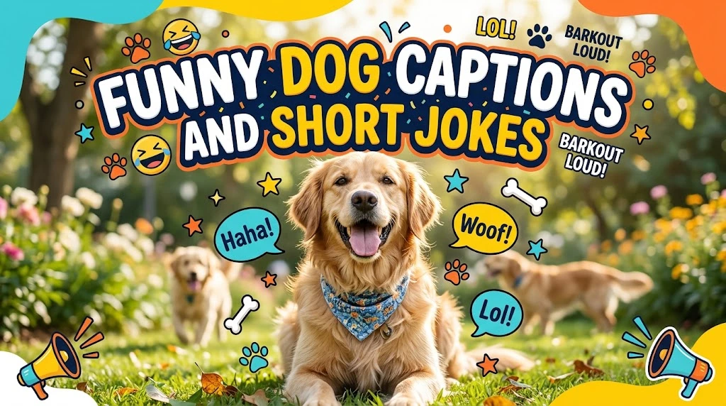 Funny Dog Captions and Short Jokes