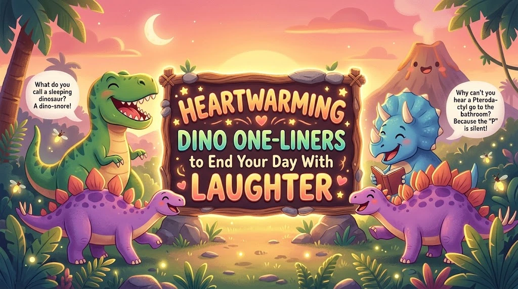 Heartwarming Dino One-Liners to End Your Day With Laughter