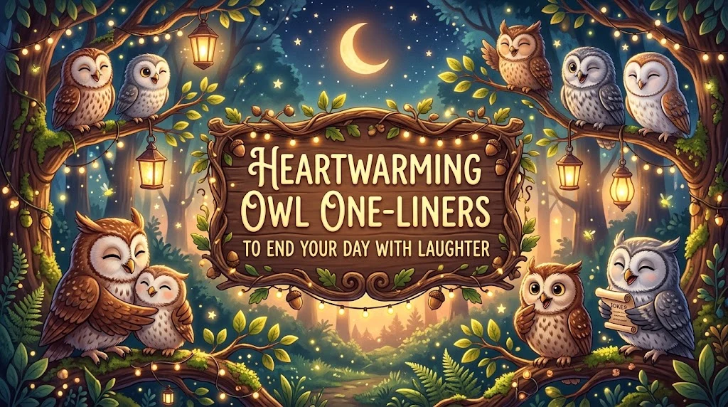 Heartwarming Owl One-Liners to End Your Day With Laughter