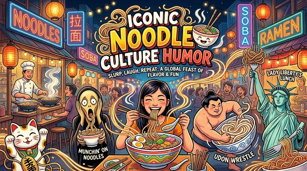 Iconic Noodle Culture Humor
