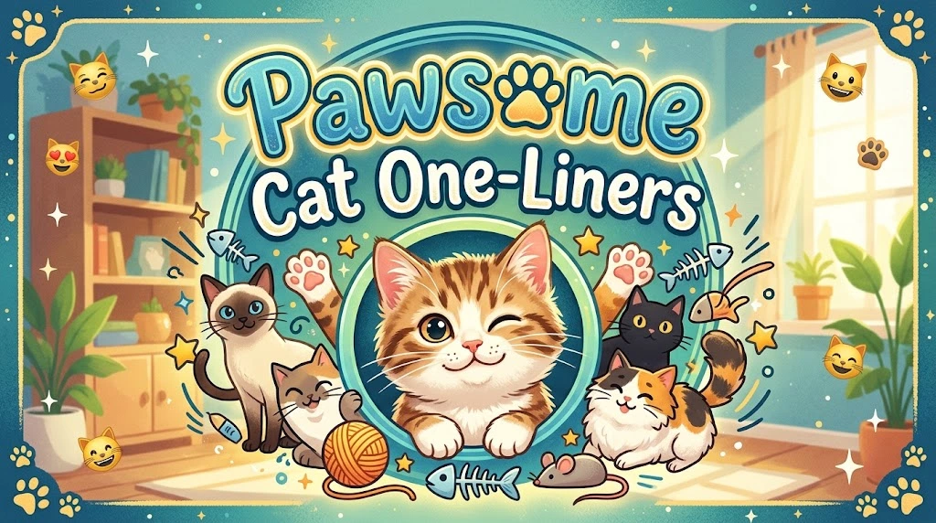 Pawsome Cat One-Liners