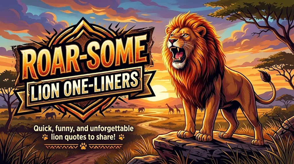 Roar-Some Lion One-Liners