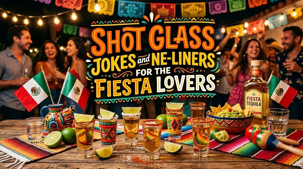 Shot Glass Jokes and One-Liners for the Fiesta Lovers