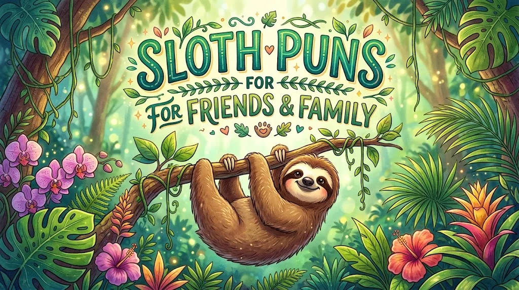 Sloth Puns for Friends and Family