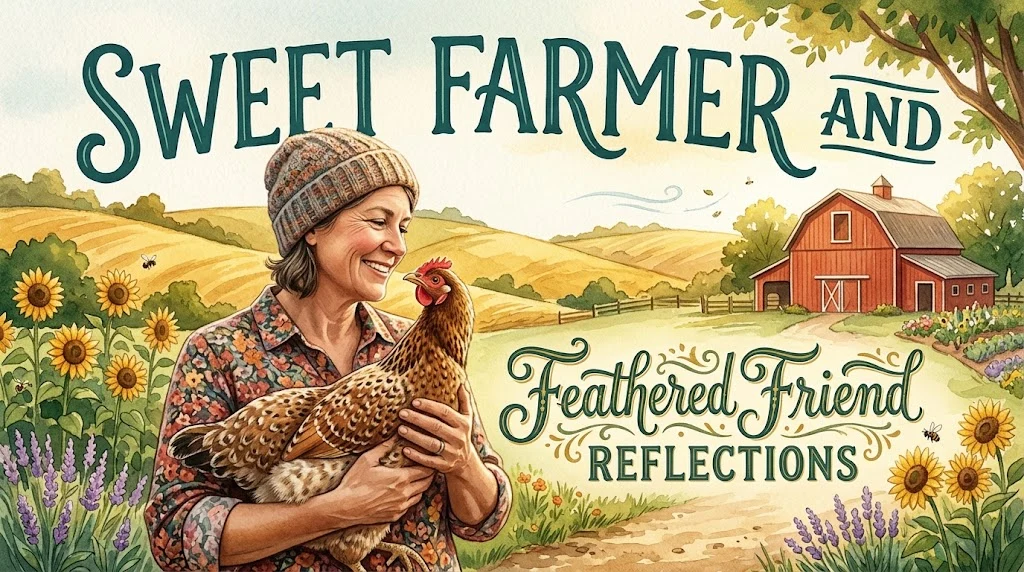 Sweet Farmer and Feathered Friend Reflections