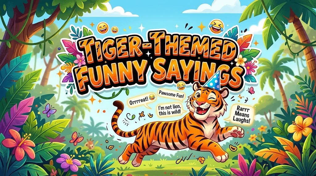 Tiger-Themed Funny Sayings