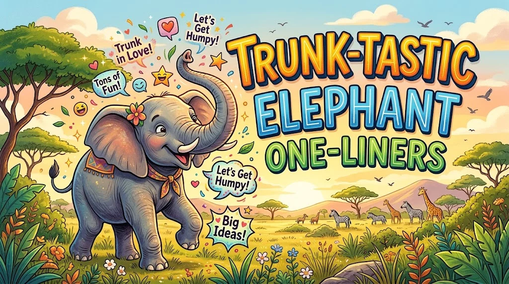 Trunk-Tastic Elephant One-Liners