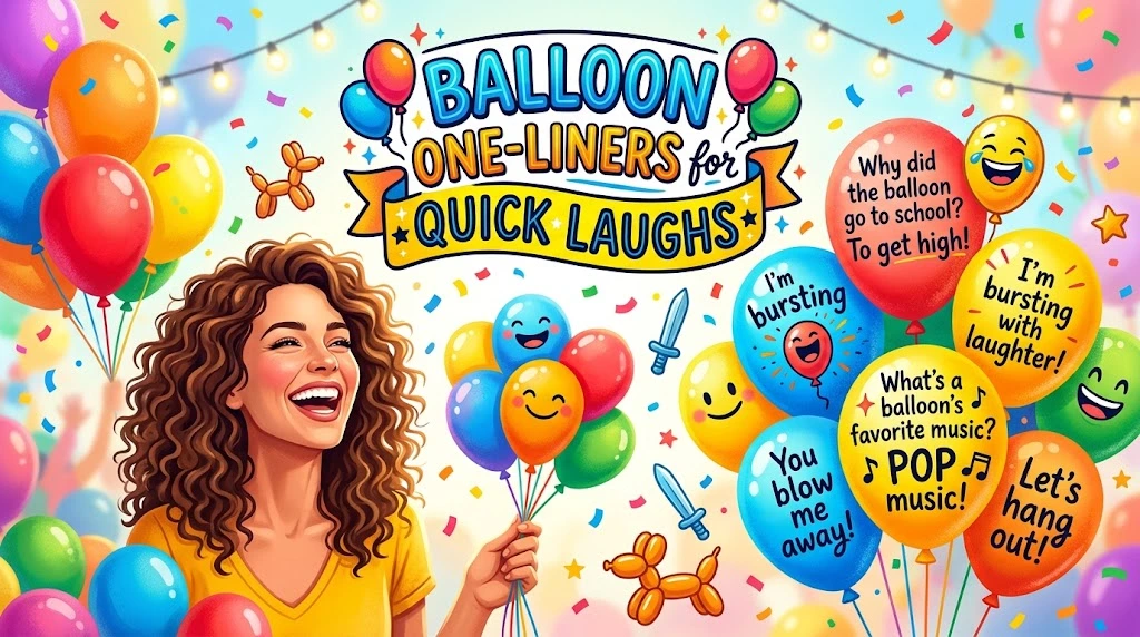 Balloon One-Liners for Quick Laughs