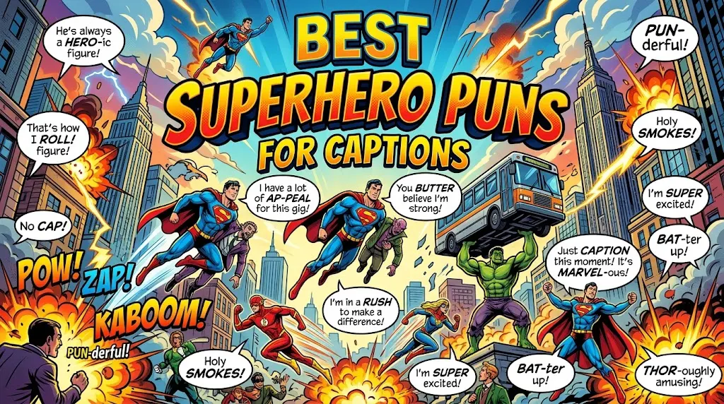 Best Superhero Puns for Captions