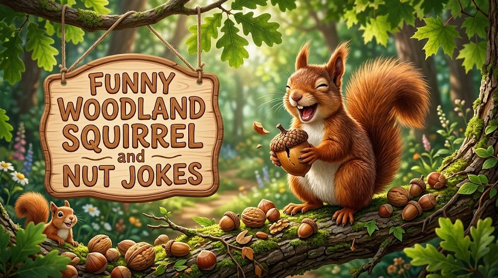 Funny Woodland Squirrel and Nut Jokes
