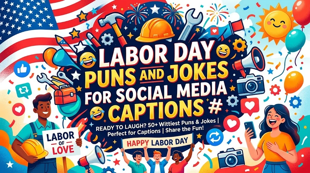 Labor Day Puns and Jokes for Social Media Captions.