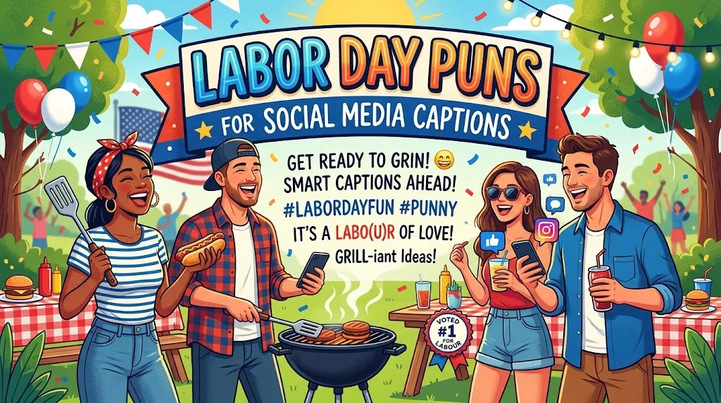Labor Day Puns for Social Media Captions