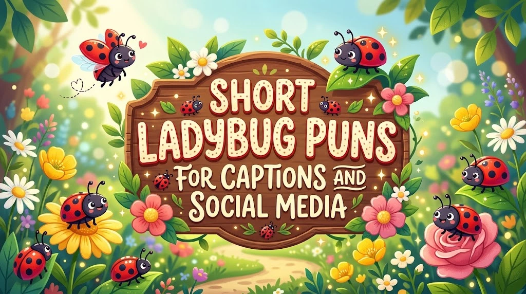 Short Ladybug Puns for Captions and Social Media