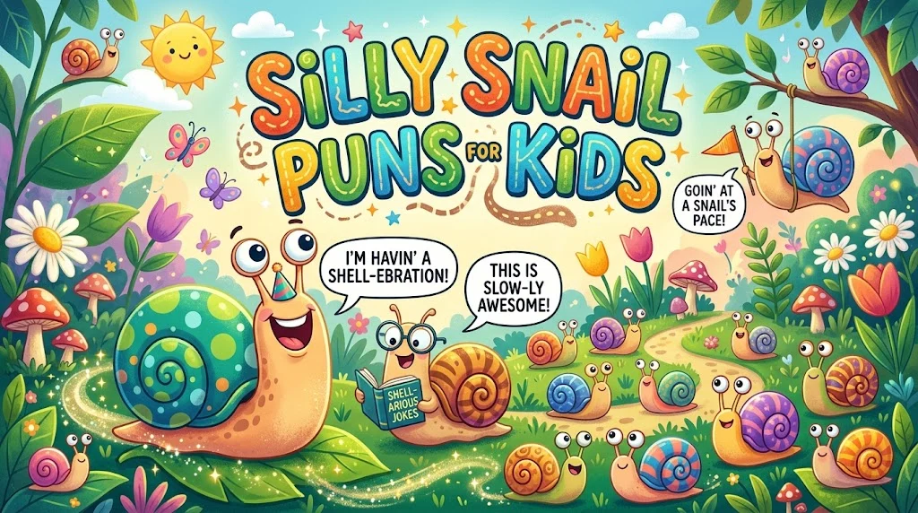 Silly Snail Puns for Kids